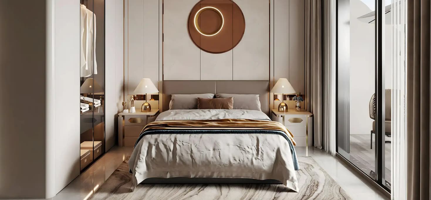 Listone Residence Dubai International City, Listone Residence Dubai International City modern bedroom apartment