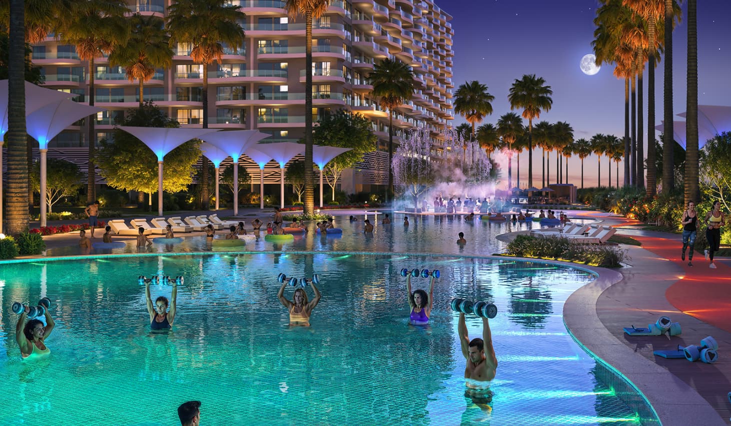 DAMAC Lagoons District Valencia, damac valencia exterior view