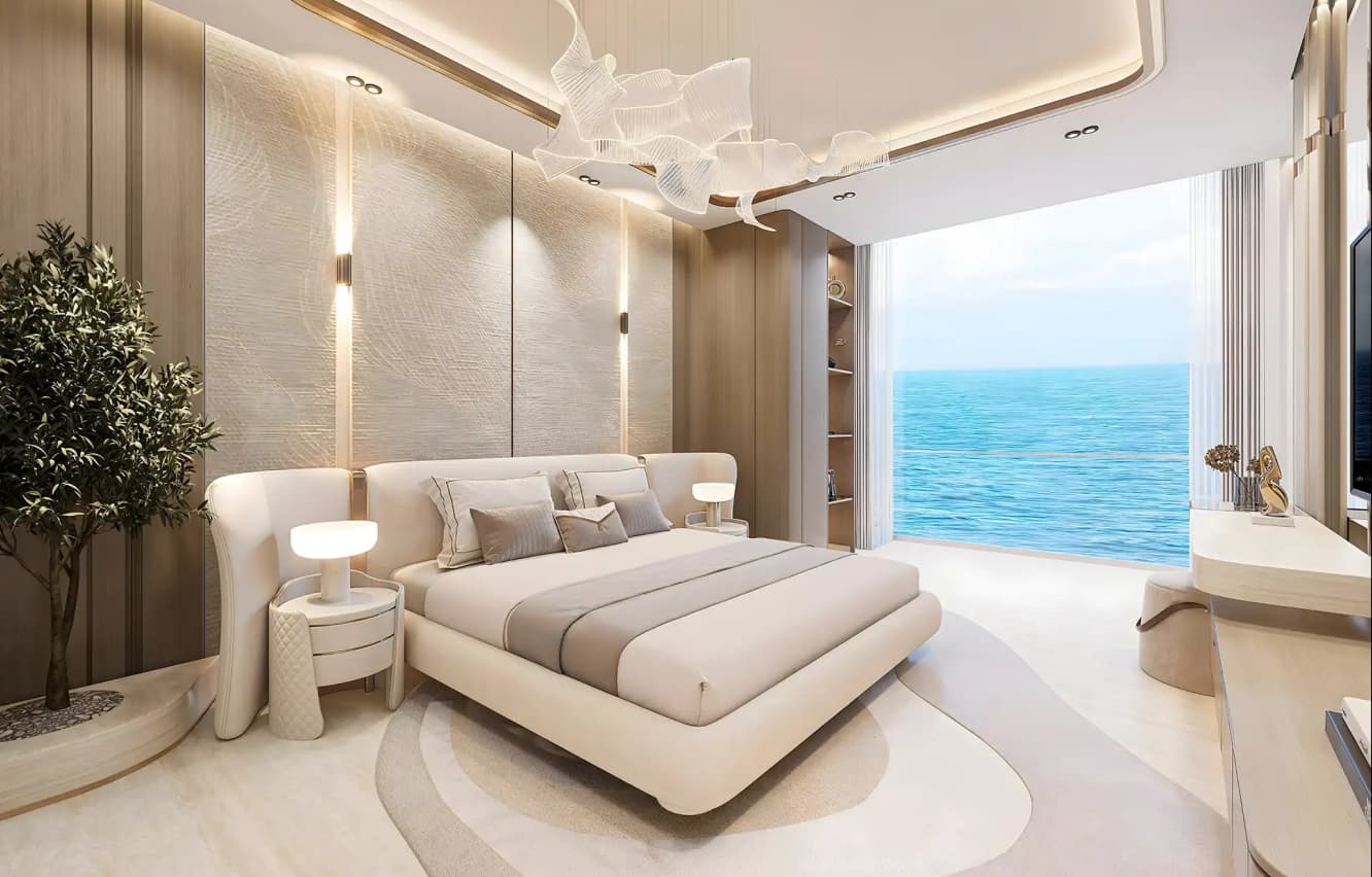 Breez by Danube, Breez by Danube modern bedroom with sea view