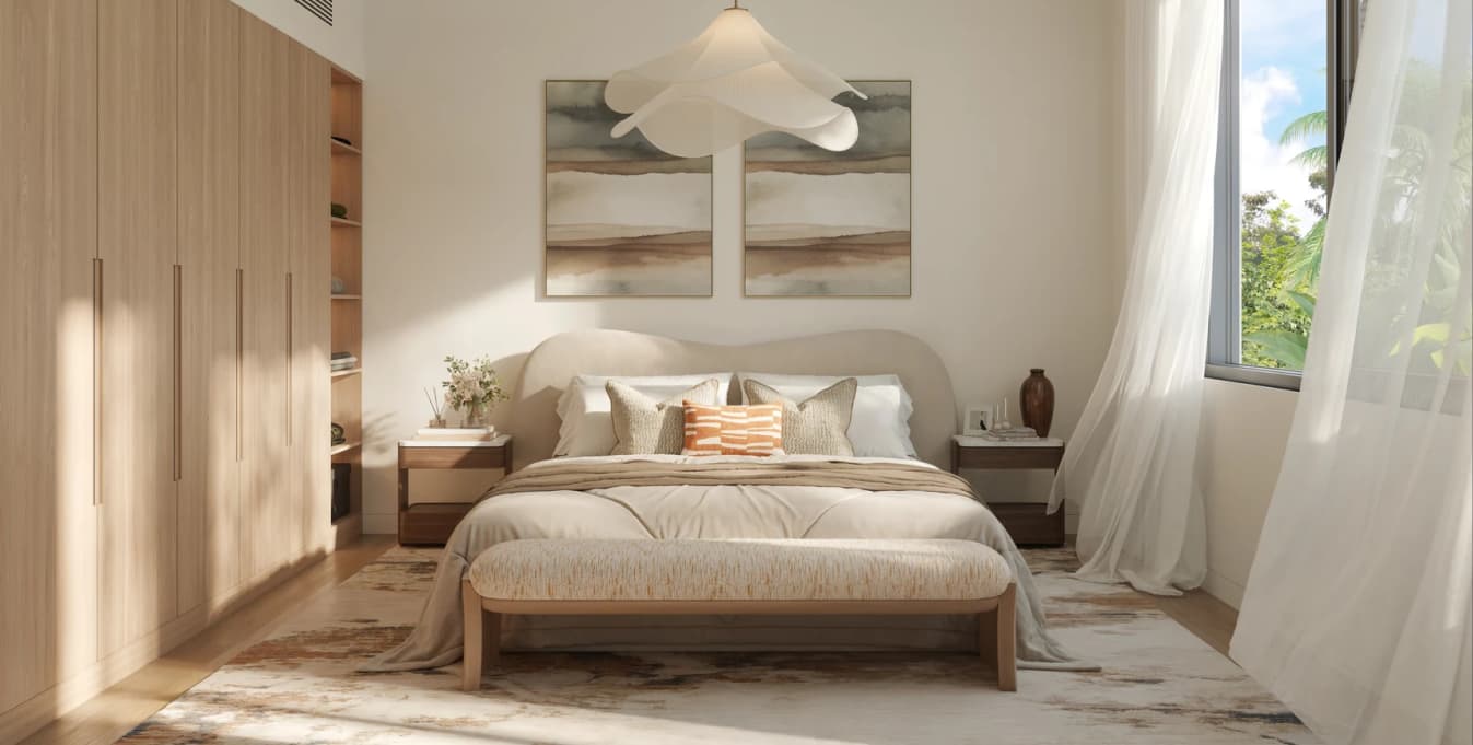 Al Ghadeer Gardens, Modern bedroom interior in Al Ghadeer Gardens