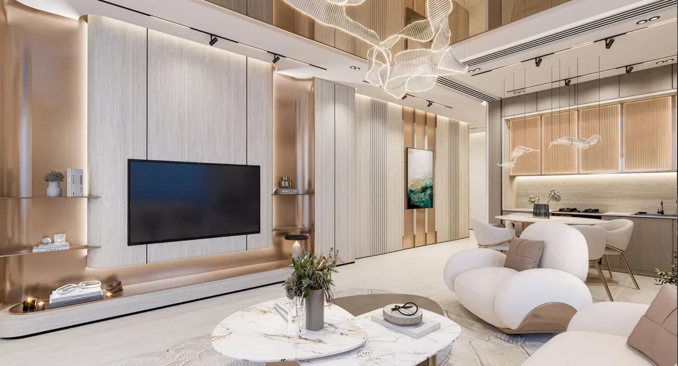 Greenz by Danube, Greenz by Danube living room townhouse Dubai