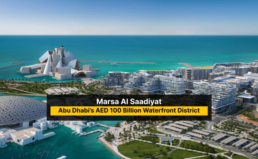 Marsa Al Saadiyat AED 100 billion waterfront development by Aldar on Saadiyat Island Abu Dhabi