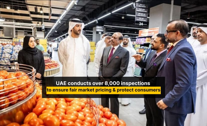 UAE officials inspecting supermarket shelves to protect consumers and ensure fair prices