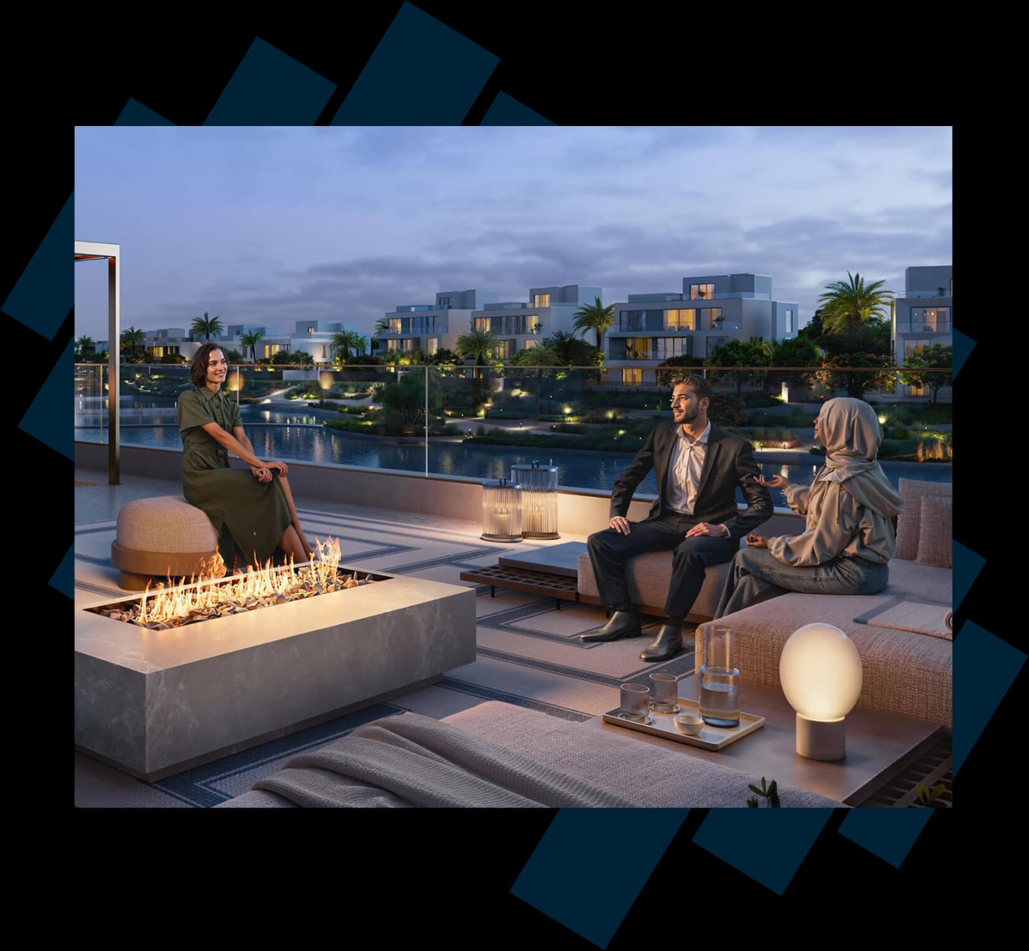 Luxury villa interior