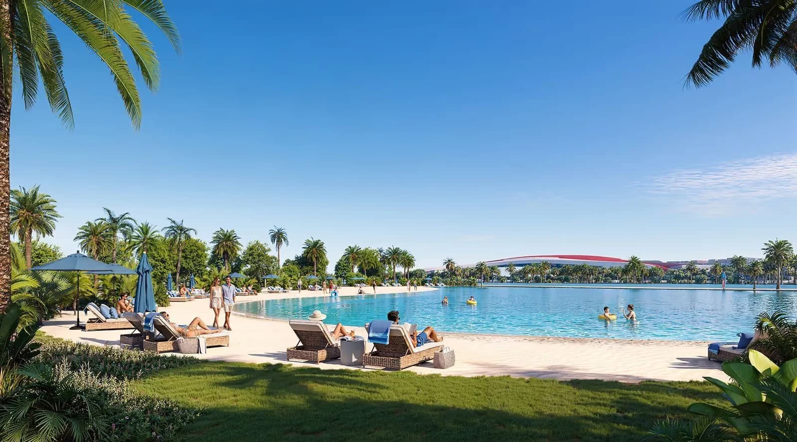 Crystal Lagoon at Manchester City Yas Residences