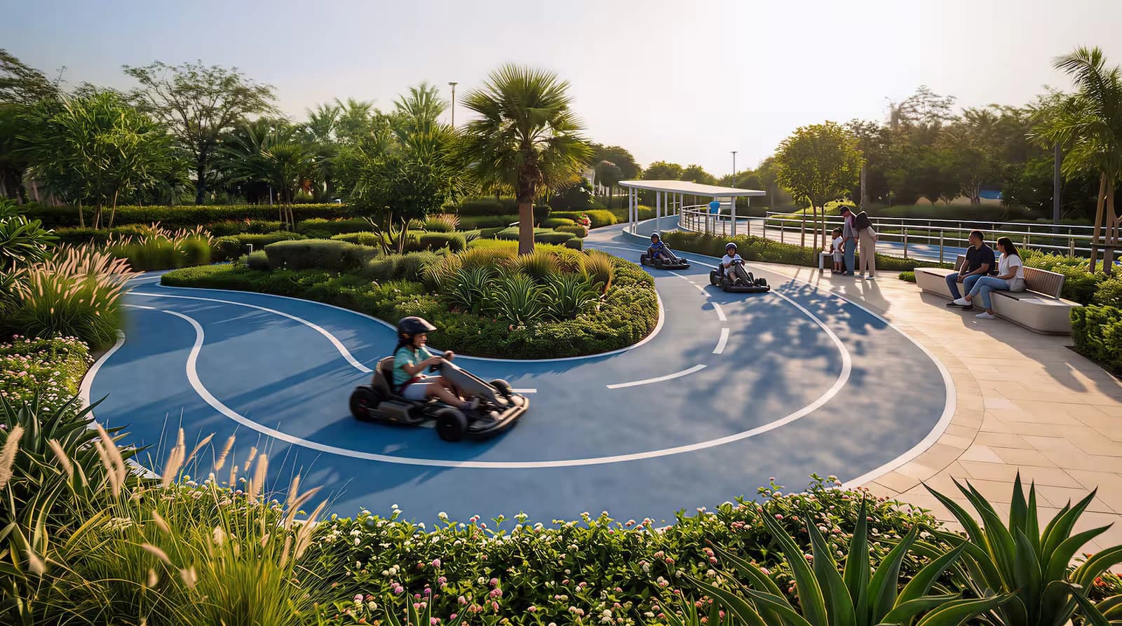 Karting area at Manchester City Yas Residences