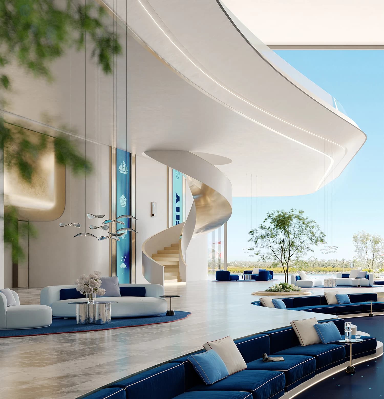 Yas Canal waterfront at Manchester City Yas Residences