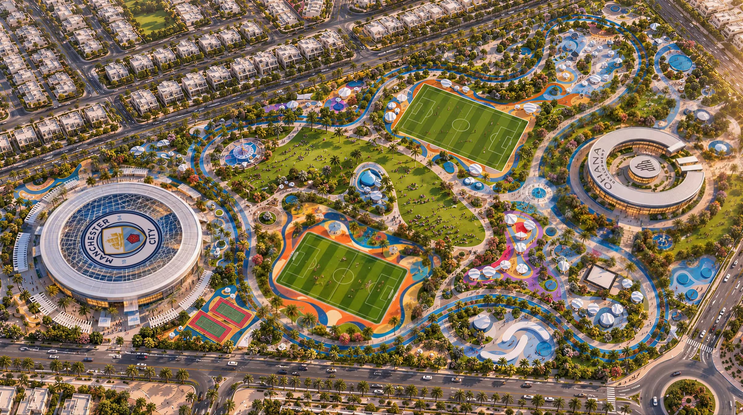 Manchester City Yas Residences masterplan, Yas Island, Abu Dhabi