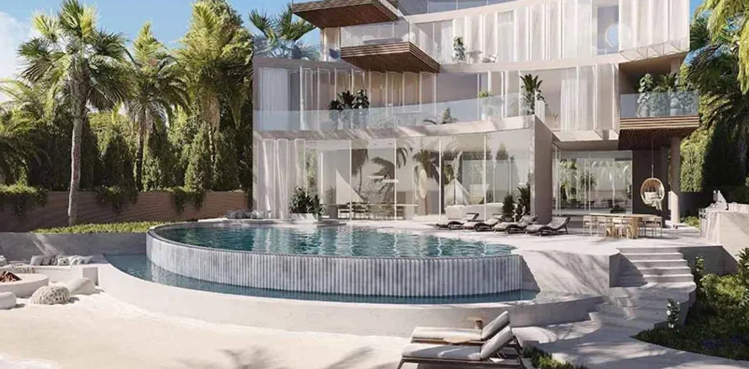 Bay Villas Dubai Islands, Resort style swimming pool at Bay Villas Dubai Islands