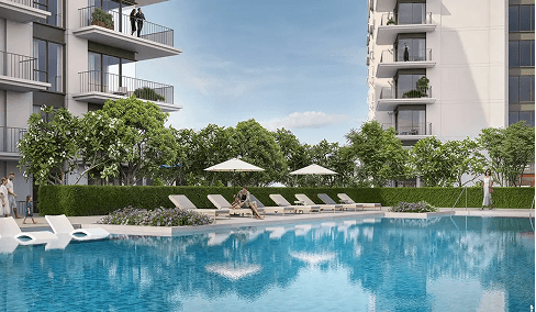 Binghatti Vintage, Binghatti Vintage in Majan Dubai apartments exterior view