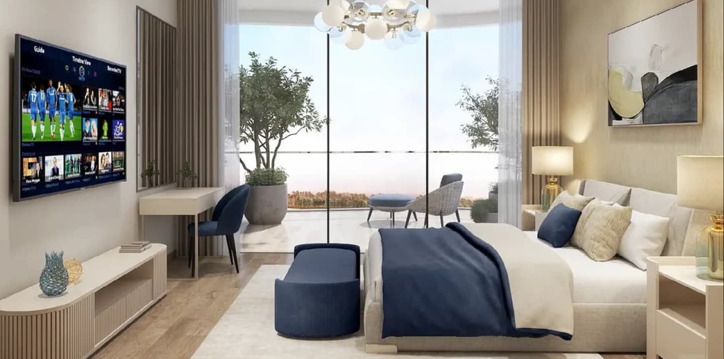 DAMAC Lagoons District Valencia, damac valencia bedroom interior