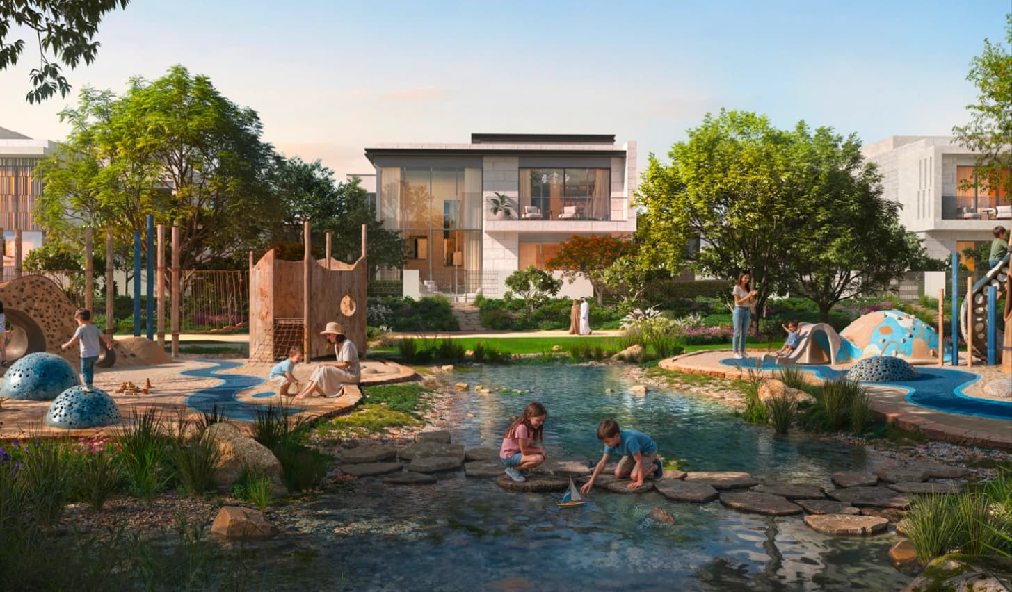 Talay at Marsa Al Saadiyat, Talay villa exterior with private garden